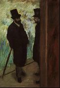 Edgar Degas Halevy and Cave Backstage at the Opera oil on canvas